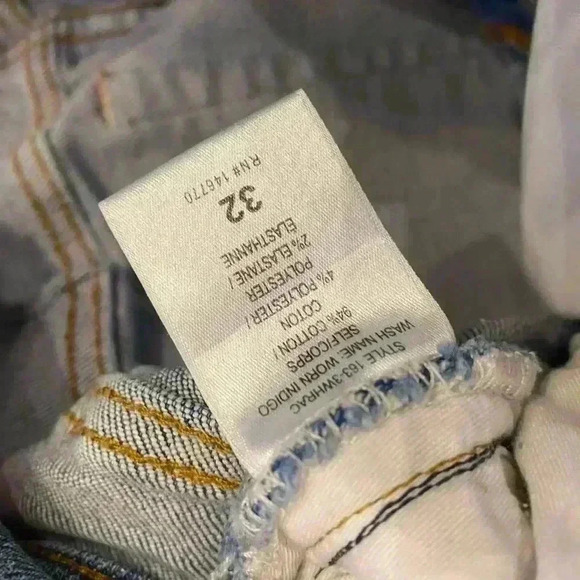 RE/DONE 90s High Rise Ankle Crop Jeans Worn Indigo Size 32 - Picture 5 of 7